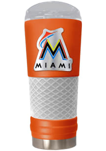 Miami Marlins 24oz Powder Coated Stainless Steel Tumbler - Orange