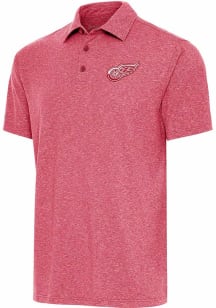 Antigua Detroit Red Wings Mens Red Par 3 Short Sleeve Polo