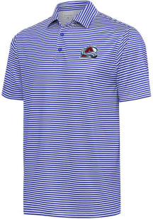 Antigua Colorado Avalanche Mens Blue Skills Short Sleeve Polo