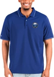 Antigua Buffalo Sabres Mens Blue Affluent Polo Big and Tall Polos Shirt