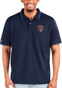 Antigua Florida Panthers Navy Blue Affluent Big and Tall Polo