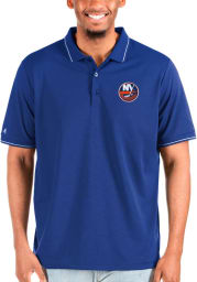 Antigua New York Islanders Mens Blue Affluent Polo Big and Tall Polos Shirt