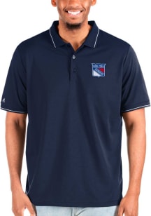 Antigua New York Rangers Navy Blue Affluent Big and Tall Polo