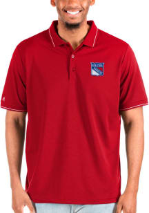 Antigua New York Rangers Red Affluent Big and Tall Polo