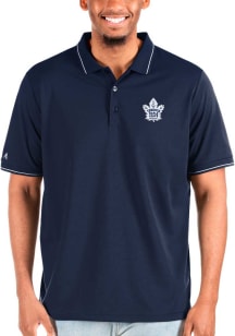 Antigua Toronto Maple Leafs Navy Blue Affluent Big and Tall Polo