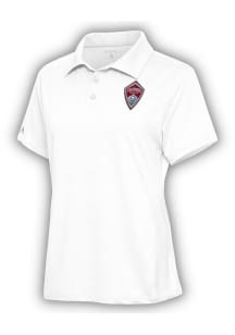 Antigua Colorado Rapids Womens White Motivated Short Sleeve Polo Shirt