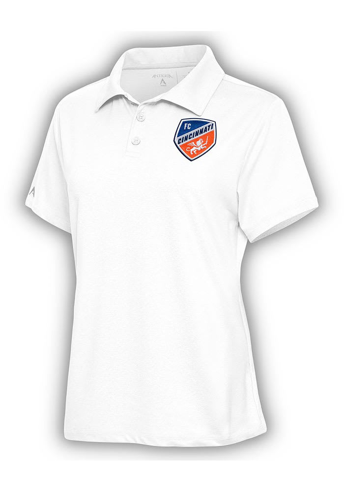 Antigua FC Cincinnati Womens Motivated Short Sleeve Polo Shirt