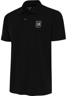 Antigua Los Angeles FC Black Metallic Logo Tribute Big and Tall Polo