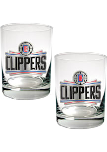 Los Angeles Clippers 2 Piece Rock Glass - White