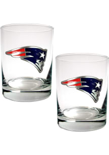 New England Patriots 2 Piece Rock Glass