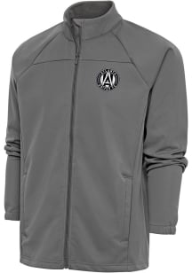 Antigua Atlanta United FC Mens Grey Metallic Logo Links Light Weight Jacket