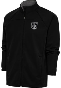Antigua Austin FC Mens Black Metallic Logo Links Light Weight Jacket