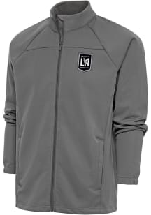 Antigua Los Angeles FC Mens Grey Metallic Logo Links Light Weight Jacket