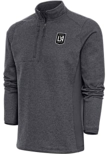 Antigua Los Angeles FC Mens Grey Metallic Logo Course Pullover Jackets