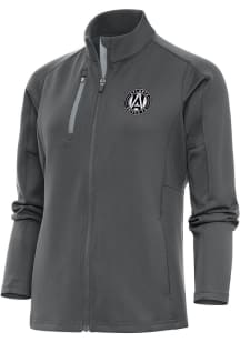 Antigua Atlanta United FC Womens Grey Metallic Logo Generation Light Weight Jacket