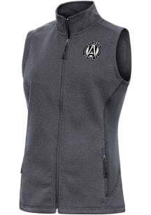 Antigua Atlanta United FC Womens Grey Metallic Logo Course Vest