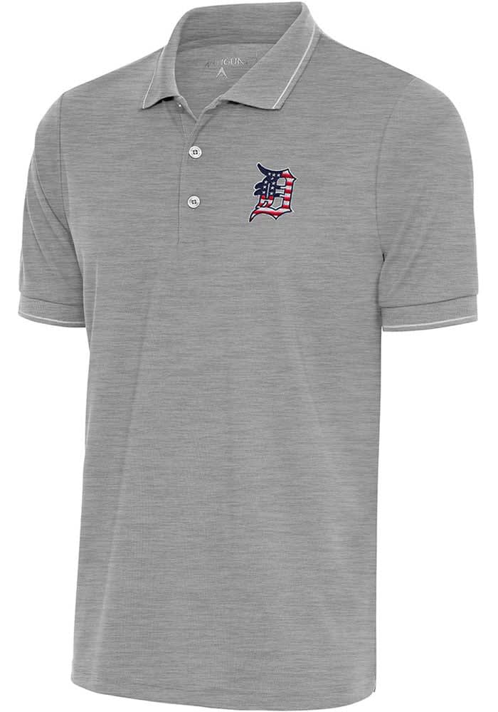 Antigua Men's Detroit Tigers Salute Short Sleeve Polo