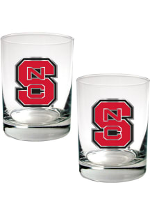 NC State Wolfpack 2 Piece Rock Glass