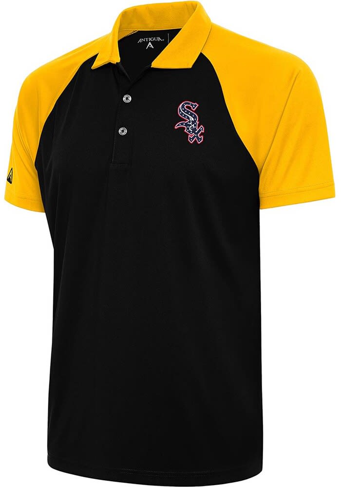 Antigua MLB Chicago White Sox Nova Short-Sleeve Colorblock Polo Shirt - L