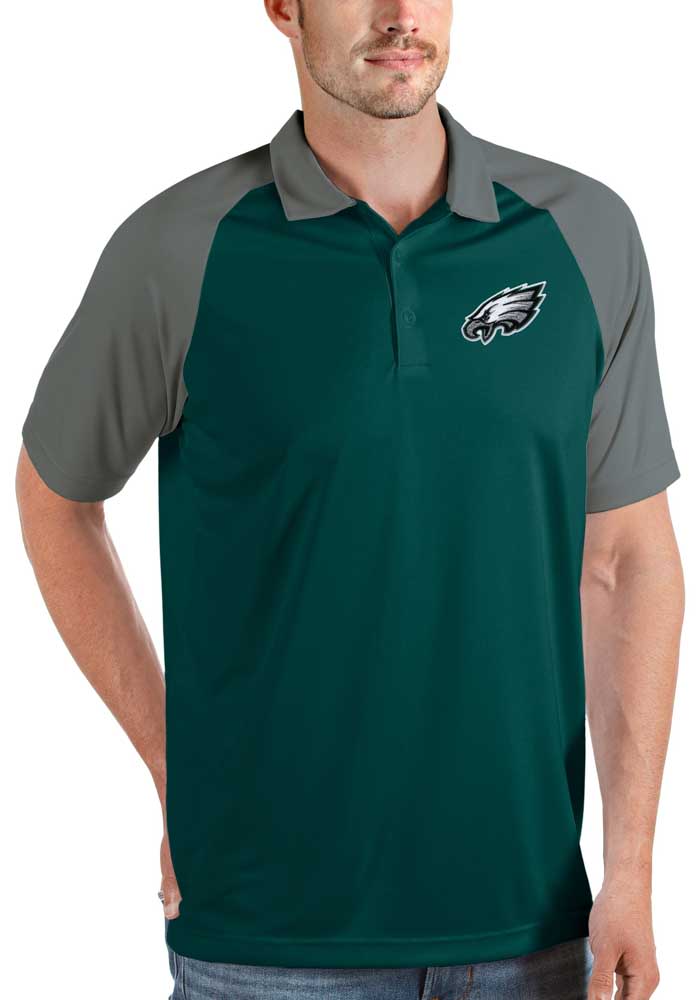 Men's Antigua White Philadelphia Eagles Legacy Pique Polo