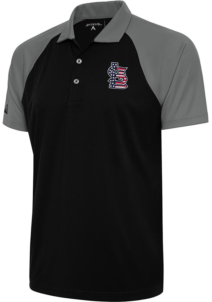 Antigua MLB St Louis Cardinals Nova Short-Sleeve Colorblock Polo Shirt - L