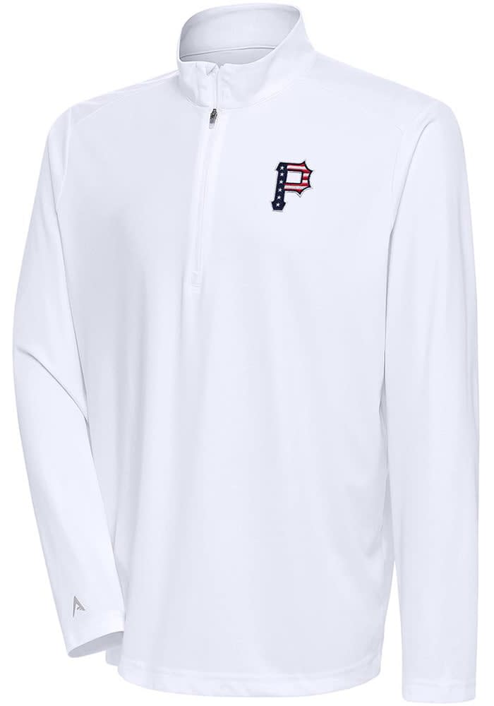 Men's Antigua White Pittsburgh Pirates Tribute Polo Size: Medium