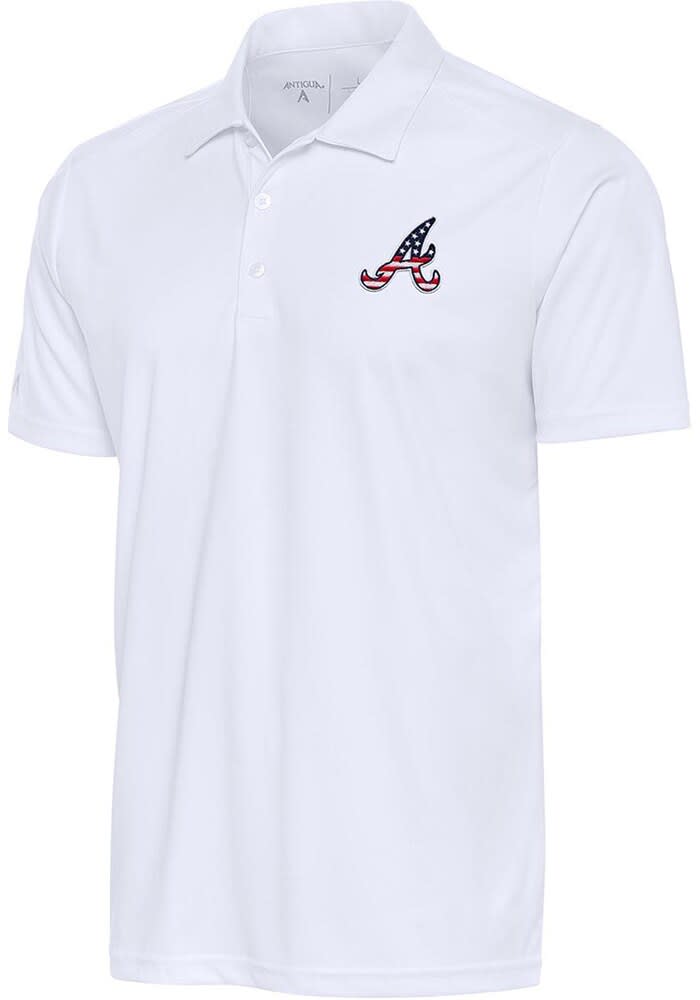 Antigua St Louis Cardinals Mens Navy Blue Tribute Short Sleeve Polo