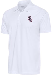 Antigua Chicago White Sox Mens White Tribute Short Sleeve Polo