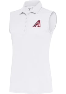 Antigua Arizona Diamondbacks Womens White Tribute Polo Shirt