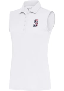 Antigua Seattle Mariners Womens White Tribute Polo Shirt