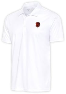 Antigua Cleveland Browns White Dawg Tribute Big and Tall Polo