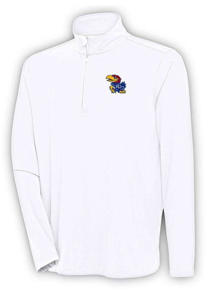 最初の  White Mens Jayhawks Kansas Antigua Hunk 133052086 - Pullover ゴルフバッグ・キャディバッグ