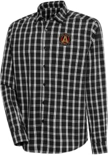 Antigua Atlanta United FC Mens Black Carry Long Sleeve Dress Shirt
