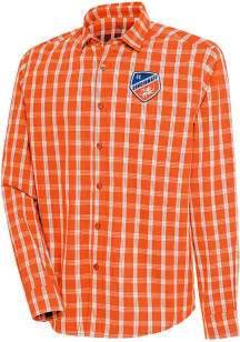 Antigua FC Cincinnati Mens Orange Carry Long Sleeve Dress Shirt