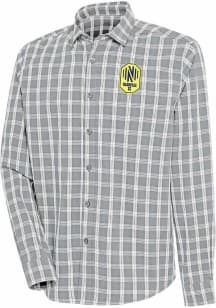 Antigua Nashville SC Mens Grey Carry Long Sleeve Dress Shirt