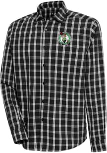 Antigua Boston Celtics Mens Black Carry Long Sleeve Dress Shirt