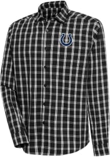 Antigua Indianapolis Colts Mens Black Carry Long Sleeve Dress Shirt