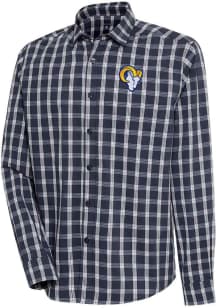 Antigua Los Angeles Rams Mens Grey Icon Carry Long Sleeve Dress Shirt