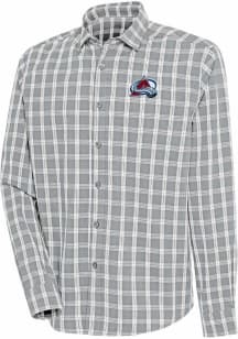 Antigua Colorado Avalanche Mens Grey Carry Long Sleeve Dress Shirt