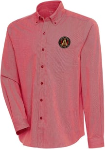 Antigua Atlanta United FC Mens Red Compression Long Sleeve Dress Shirt