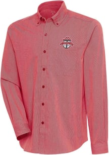 Antigua Toronto FC Mens Red Compression Long Sleeve Dress Shirt