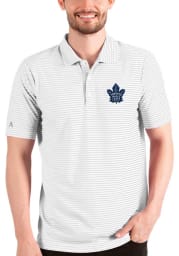 Antigua Toronto Maple Leafs Mens White Esteem Short Sleeve Polo
