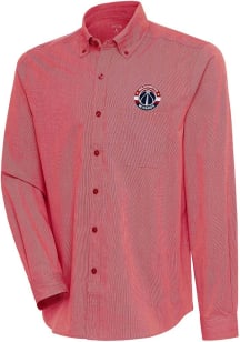 Antigua Washington Wizards Mens Red Compression Long Sleeve Dress Shirt