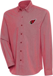 Antigua Arizona Cardinals Mens Red Compression Long Sleeve Dress Shirt