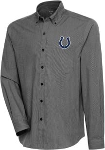 Antigua Indianapolis Colts Mens Black Compression Long Sleeve Dress Shirt