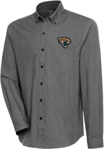 Antigua Jacksonville Jaguars Mens Black Compression Long Sleeve Dress Shirt