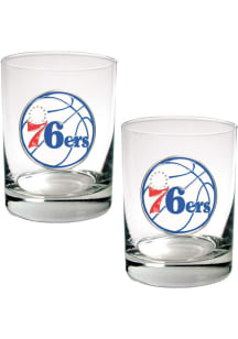 Philadelphia 76ers 2 Piece Rock Glass