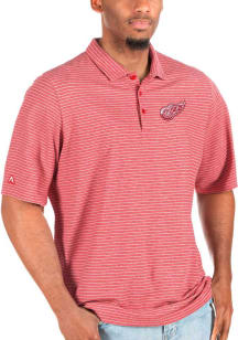 Antigua Detroit Red Wings Mens Red Esteem Big and Tall Polos Shirt