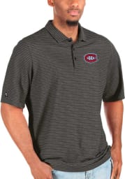 Antigua Montreal Canadiens Mens Black Esteem Big and Tall Polos Shirt