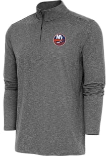 Antigua New York Islanders Mens Black Hunk Long Sleeve 1/4 Zip Pullover